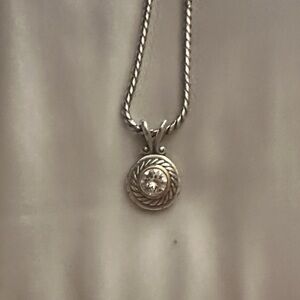 Brighton Silver Twisted Chain Necklace